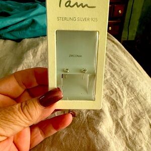 Sterling Silver Zirconia Earrings